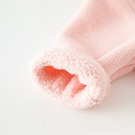 Baby Girls/Boys Cute Animal-shaped Soft Fleece Hooded One-Pieces Romper