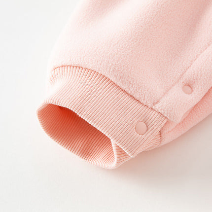Baby Girls/Boys Cute Animal-shaped Soft Fleece Hooded One-Pieces Romper