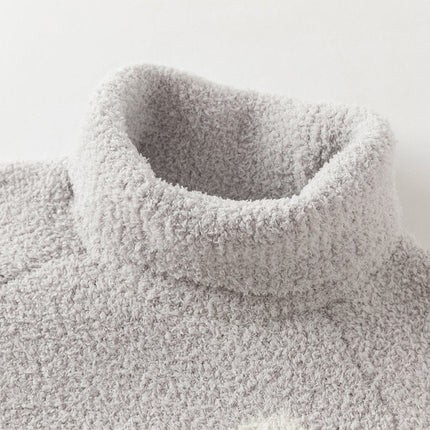Toddler Girls/Boys Adorable Animal Jacquard Chenille Turtle Sweaters