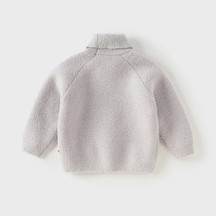 Toddler Girls/Boys Adorable Animal Jacquard Chenille Turtle Sweaters