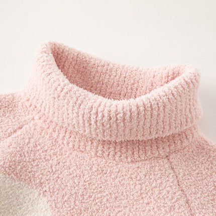 Toddler Girls/Boys Adorable Animal Jacquard Chenille Turtle Sweaters