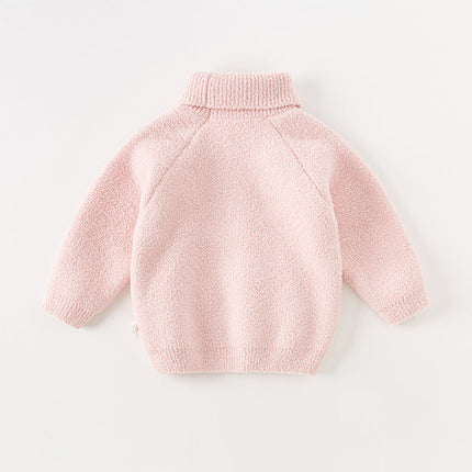 Toddler Girls/Boys Adorable Animal Jacquard Chenille Turtle Sweaters