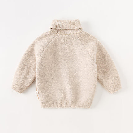 Toddler Girls/Boys Adorable Animal Jacquard Chenille Turtle Sweaters