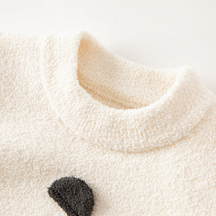 Toddler Girls/Boys Soft Cute Animal Jacquard Chenille Sweater Tops