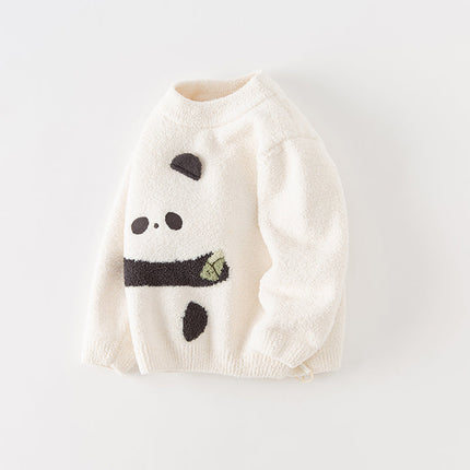 Toddler Girls/Boys Soft Cute Animal Jacquard Chenille Sweater Tops