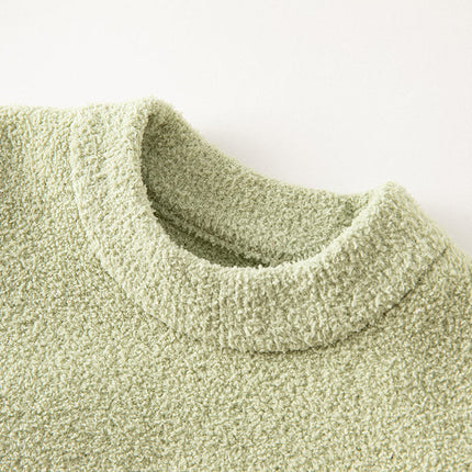 Toddler Girls/Boys Soft Cute Animal Jacquard Chenille Sweater Tops