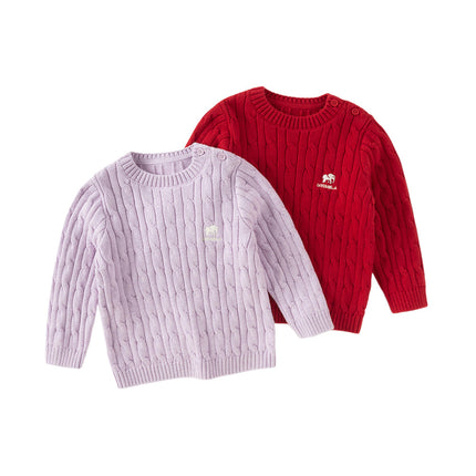Kids Girls/Boys Elegant Multi-color Versatile Classic Sweaters