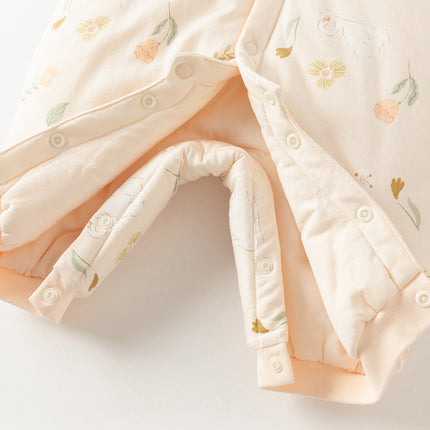 Newborn Girls/Boys Print Turtle Comfortable Indoor Padded Rompers