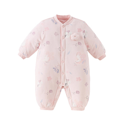 Newborn Girls/Boys Print Turtle Comfortable Indoor Padded Rompers