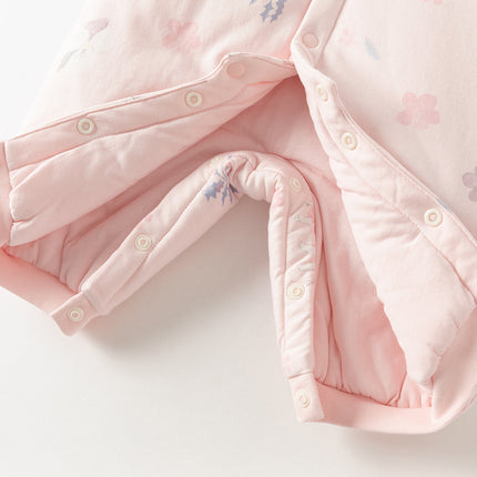 Newborn Girls/Boys Print Turtle Comfortable Indoor Padded Rompers