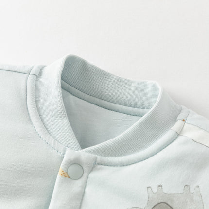 Newborn Girls/Boys Print Turtle Comfortable Indoor Padded Rompers