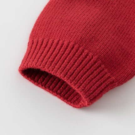 Toddler Girls/Boys Red Christmas-tree Decorations Soft Sweaters Tops