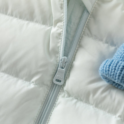 Baby Girls/Boys Winter Gradient-style Hooded Down One-pieces Rompers