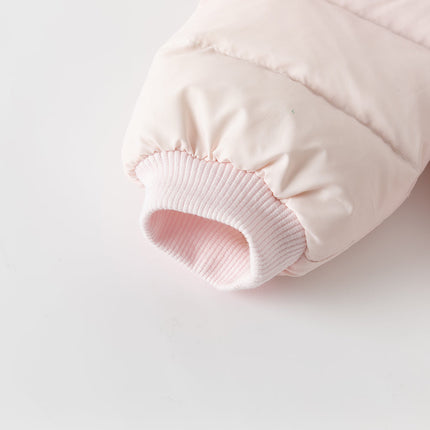Baby Girls/Boys Winter Gradient-style Hooded Down One-pieces Rompers