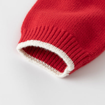 Toddler Girls Red Rabbit-print Sweaters Tops