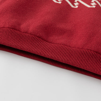 Toddler Girls/Boys Red Turtle Cozy Fleece-lined Christmas Sweaters Tops