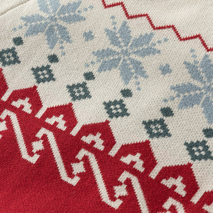 Toddler Girls/Boys Red Turtle Cozy Fleece-lined Christmas Sweaters Tops