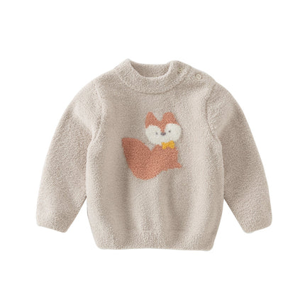 Toddler Girls/Boys Cute Playful Animal Pullover Turtle Soft Cozy Sweaters
