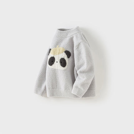 Toddler Girls/Boys Soft Cute Animal Jacquard Chenille Sweater Tops