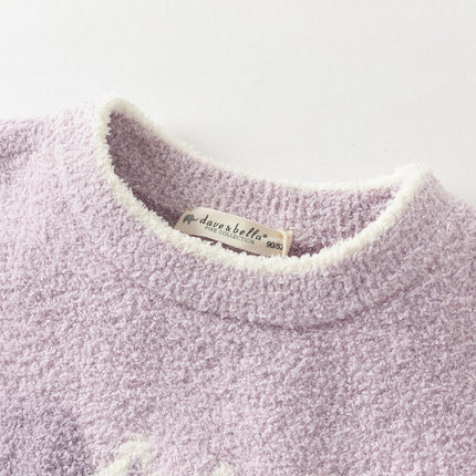 Toddler Girls/Boys Soft Cute Animal Jacquard Chenille Sweater Tops