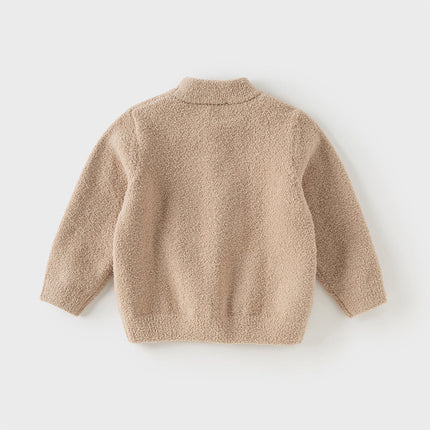 Toddler Girls/Boys Soft Cute Animal Jacquard Chenille Sweater Tops