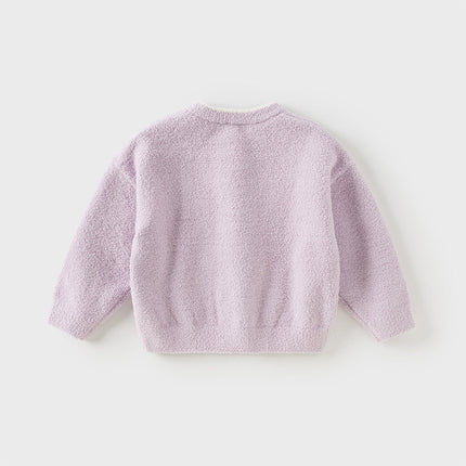 Toddler Girls/Boys Soft Cute Animal Jacquard Chenille Sweater Tops