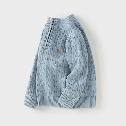 Kids Girls/Boys Versatile Multicolor Warm Turtle Pullover Sweaters