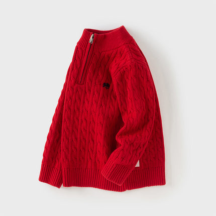 Kids Girls/Boys Versatile Multicolor Warm Turtle Pullover Sweaters