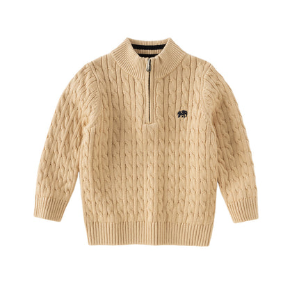 Kids Girls/Boys Versatile Multicolor Warm Turtle Pullover Sweaters