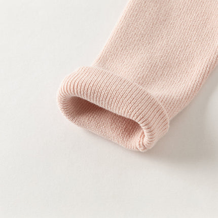 Kids Girls Elegant Plush Turtle Beige/Grey Pink Pullover Sweaters Tops