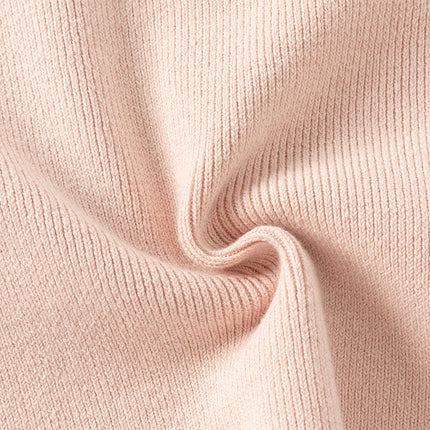 Kids Girls Elegant Plush Turtle Beige/Grey Pink Pullover Sweaters Tops
