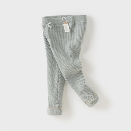 Toddler Girls Cute Plush-lined Leggings