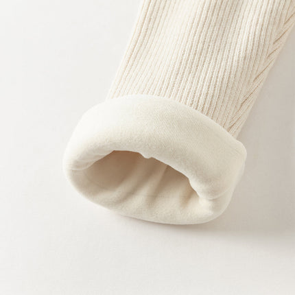 Toddler Girls Cute Plush-lined Leggings