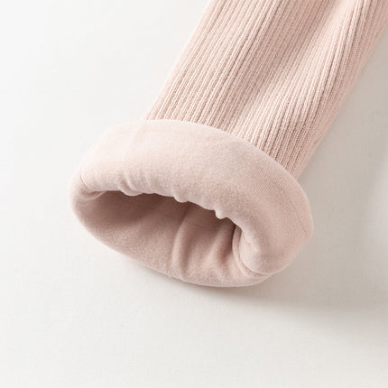 Toddler Girls Cute Plush-lined Leggings