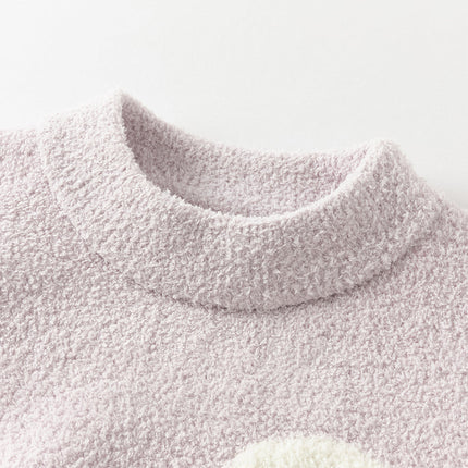 Toddler Girls/Boys Soft Cute Animal Jacquard Chenille Sweater Tops