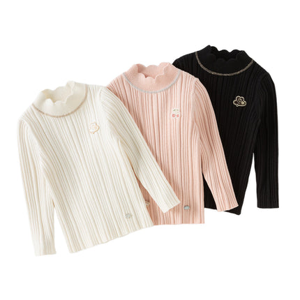 Kids Girls Versatile Sweet Turtle Sweaters