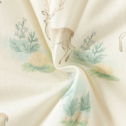 Baby Girls/Boys Print Grey Green/Pink Padded Indoor Rompers