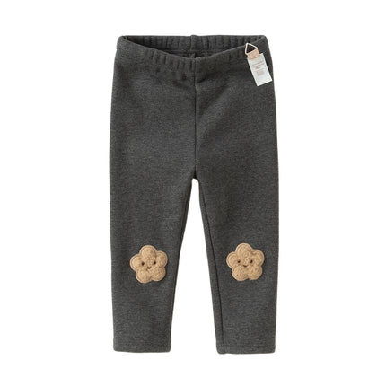 Toddler Girls Cute Grey Slim Leggings