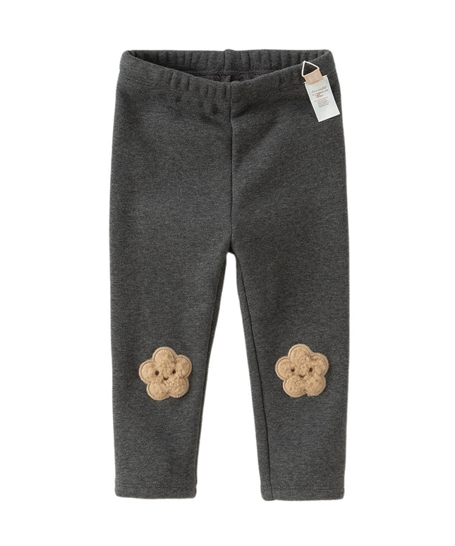 Toddler Girls Cute Grey Slim Leggings