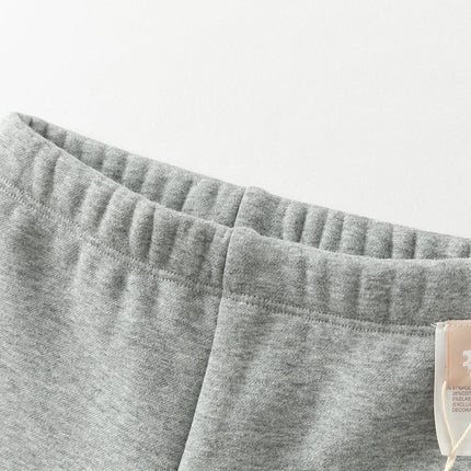 Toddler Girls Cute Grey Slim Leggings