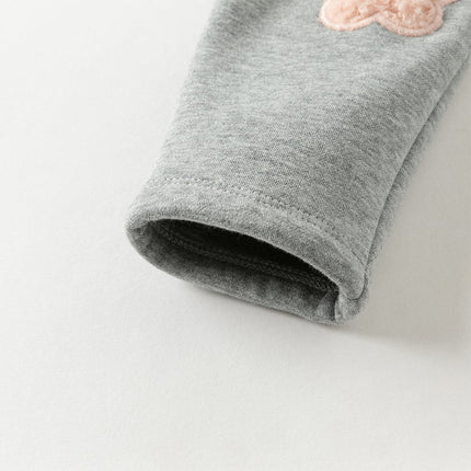 Toddler Girls Cute Grey Slim Leggings
