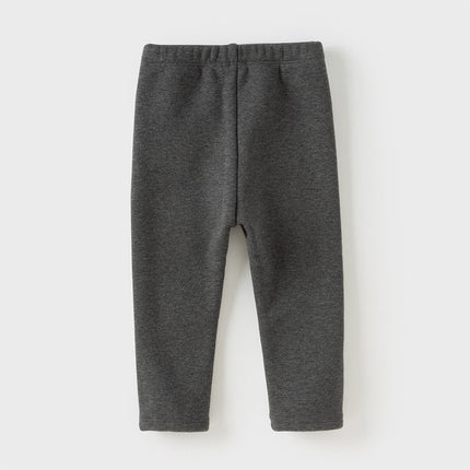 Toddler Girls Cute Grey Slim Leggings