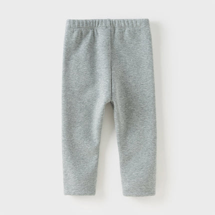 Toddler Girls Cute Grey Slim Leggings