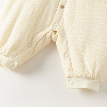 Baby Boys Apricot Indoor Long Sleeve Padded Rompers