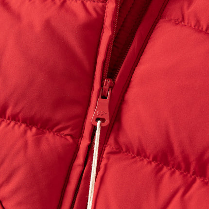 Baby Girls/Boys Winter Festival Red Warm Windproof Hooded Down Rompers