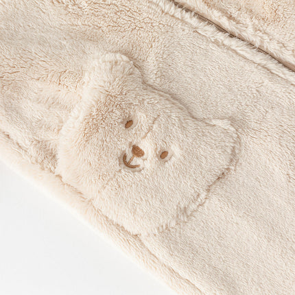 Baby Girls/Boys Winter Casual Hooded Warm Plush One-Pieces Romper