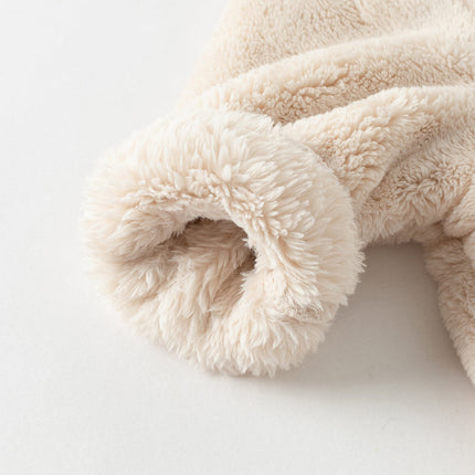 Baby Girls/Boys Winter Casual Hooded Warm Plush One-Pieces Romper