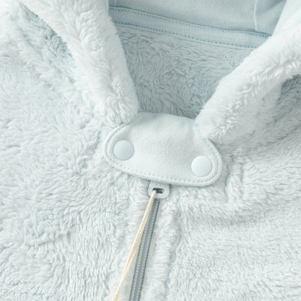 Newborn Girls/Boys Soft Plush-lined Hooded Baby One-Pieces Romper