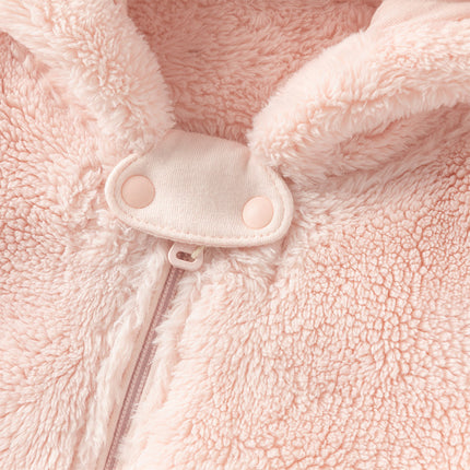 Newborn Girls/Boys Soft Plush-lined Hooded Baby One-Pieces Romper