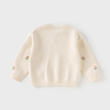 Toddler Girls Sweet Apricot Soft Sweaters Tops